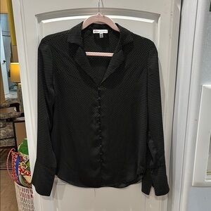 Maison d’Amelie Paris Black Polka Dot Women's Blouse